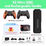 X2 Ultra Video Game Stick Console Or ONLY 2.4G Double Wireless Controller 4K HD30000 Games 128G Retr