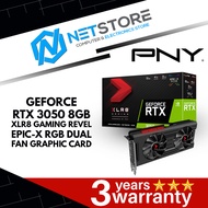 PNY GEFORCE RTX 3050 8GB XLR8 GAMING REVEL EPIC-X RGB DUAL FAN GRAPHIC CARD - VCG30508DFXPPB1