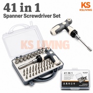 Kim.S 41 in 1 T Handle Screwdriver Socket Set 41合1 T型螺丝刀套筒工具组 Set Pemutar Skru Spanar Repair Kit Too