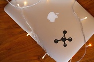 Decal Sticker Macbook Apple Stiker Molekul Symbol Kimia Laptop