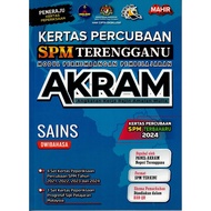 BUKU LATIHAN ( 2025 ) : KERTAS PERCUBAAN SPM TERENGGANU AKRAM SAINS DWIBAHASA ( KERTAS PERCUBAAN SPM