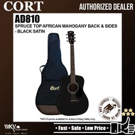 Cort AD810 Acoustic Guitar with Bag - Black Satin (AD810 / AD-810 / AD 810)