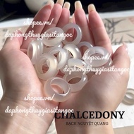 One-eyed bach Nguyet quang Ma Ring, size 17-19mm