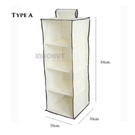 4 Tier Hanging Wardrobe Organizer Clothes Storage ShopWithLove
