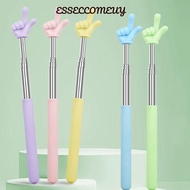 ESSECCOMEUY Finger Reading Sticks, Stainless Steel Telescopic Rod Teaching Pointer, Professional Fin