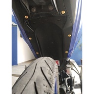 ( 1 set ) 6 biji Skru M5 CoverSet RS150R (M5#14) dan lain-lain motor Warna Gold Skru trip halus Skru