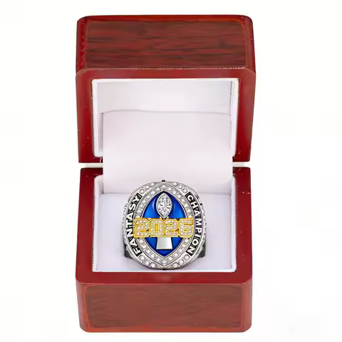2026 Massive Fantasy Football Championship Trophy Ring Fantasy Football League Ring Winner Size 8-14