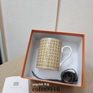 [ 精美品項🥰 ] Hermes 橘白馬賽克Mosaique陶瓷馬克杯