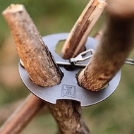Titanium Campfire Tripod Support Plate - Camping Tripod Board with Adjustable Chain For Hanging Cook