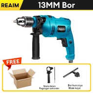 REAIM Bor dan Gerinda dan jigsaw 3 in 1 Mesin Bor Listrik Bor Gerinda Paket Bor dan Gerinda dan jigs