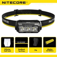 NITECORE HA15 UHE Ultra Lightweight Headlamp AA Battery Camping Headlight EDC Head-Mounted Fishing R