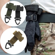 Outdoor Keychain Tactical Gear Clip Fixed Pocket Belt Keychain Webbing Glove Rope Holder Military Ho