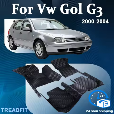 Car Floor Mat For Volkswagen Gol G3 2000 2001 2002 2003 2004 4 Doors Diamond Leather Luxury Woman Fo
