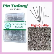 [ 100pcs/  box ] Micropin/ Dressmarking Pins / Jarum Peniti Kepala Mancis