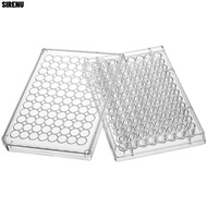SIRENU 1/5Pcs Tissue Culture Plate, 96 Well Flat Bottom Experiment Instrument Tools, Durable  Plasti