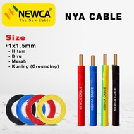 Kabel Listrik NYA / Kabel Newca 1.5mm Kabel Engkel Tembaga Permeter
