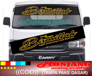 Stiker mobil Stiker Variasi Stiker Kaca dan Body Stiker Tulisan Awali Dengan Bismillah cocok untuk s