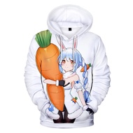 Pekora Hoodies Streetwear Usada Pekora Sweatshirt Manga Cartoon Pekora Pullovers Anime Clothes