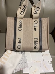 大減價～有單！ 正版✅ Chloe Woody Tote medium 手提袋 #chloe woody