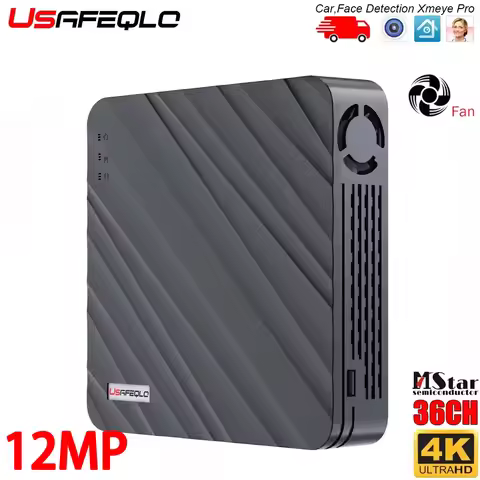 36-Channel 12MP NVR Work 12MP ONVIF Compatible IP Cameras Ultra HD Network CCTV Video NVR Cloud P2P 