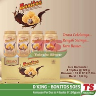 D'KING BONITOS CHOCOLATE SOES (BOX) contains 4 jars DKING SOES CREAM BALLEN CHOCOLATE D'KING CHOCOLA