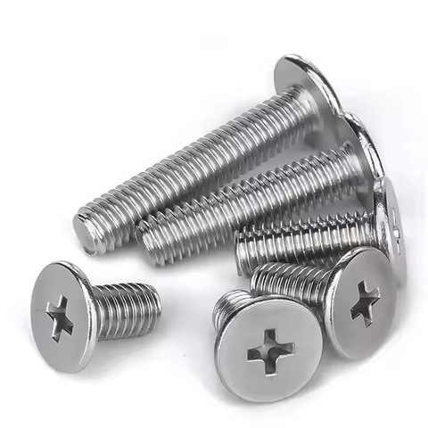 304 Stainless Steel Cross Phillips CM Ultra Thin Super Low Flat Wafer Head Screw Bolt M0.8 M1.2 M1.4