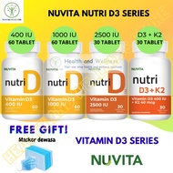 Nuvita Nutri D3 Series 400 Iu 1000 Iu 2500 Iu D3 400 Iu K2 40 Mcg Vitamin D3