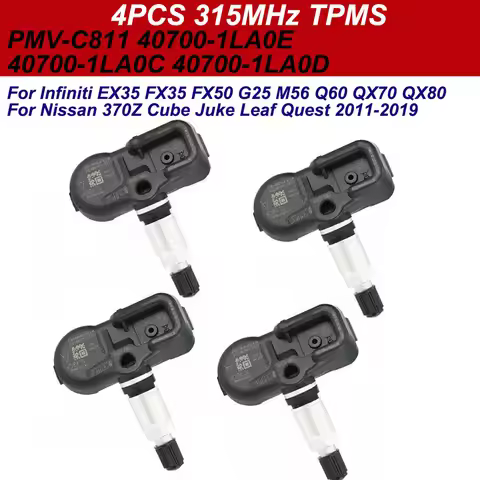 4Pcs For INFINITI EX35 FX35 FX50 G25 M56 Q60 QX70 QX80 NISSAN JUKE LEAF QUEST Tire Pressure Sensor 3