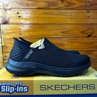 ONLY 45 SKECHERS MEN'S SHOES SKECHERS GO WOLK 6 FASY ON 216278 FULLBLACK & NAVY FORMAL SLIPON COMFOR