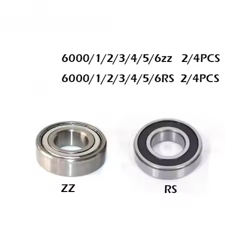 1/2pcs 6000zz rs 6001ZZ 6002RS 6003-2Z 6004Z 6005-2RS 6005-2RS ZZ RS RZ 2RZ Deep Groove Ball Bearing