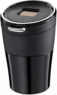 Napolex NAPOLEX Fizz-1105 Car Ashtray Solar Rechargeable Fizz Sensor Illumination Ash, Carbon Tone, 