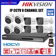 HIKVISION DS-7608NI-Q2/8P 1080P 8CH 8POE NVR PACKAGE Port Network Video Recorder Set Package 8ch NVR
