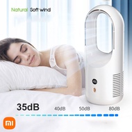 Xiaomi Portable Leafless Desktop Cooling Fan Led Display Silent 360° Circulation Natural Soft Wind Bladeless Personal  Air Fan