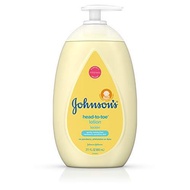 [PRE-ORDER] Johnson's Head-to-Toe Moisturizing Baby Body Lotion for Sensitive Skin, Hypoallergenic and Paraben-, Phthalate- and Dye-Free Baby Skin Care, 27.1 fl. oz (ETA: 2023-02-19)