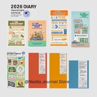 [New 2026] Traveler's Notebook 2026 & 2025 Refill - Passport & Regular Size Notebook Planner 2026 Jo