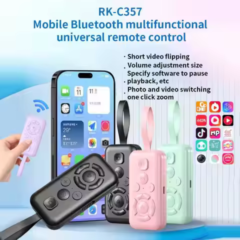 Wireless Bluetooth Mobile Selfie Lazy Instant Music Video Remote Control Mobile Phone Bluetooth Cont