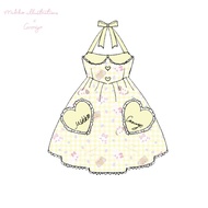 Canmiyo Mikko Collaborative Plaid Neck Hanging Back Cute Lace JSK OP Lolita ชุดเดรสคอตตอนลายสก็อตแขน