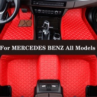 Car Floor Mat For MERCEDES BENZ W169 W176 W245 W246 W203 W204 W205 W211 W212 W213 W126 W140 W463 C117 C218 C219 X164 X204 AMG