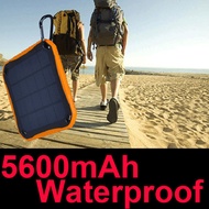 5600mah Solar Power Bank Waterproof Portable Solar Charger External Battery For iphone 5 5s 6 Samsung Galaxy S5 Note 4 New 2015