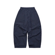 PUSH PUSH GINGHAM WIDE PANTS (NAVY GINGHAM)