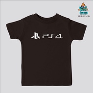 Gilan T Shirt Kaos Baju Distro Anak Gambar Game PLAY STATION PS 5 X PS 4 LOGO