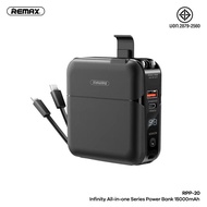 NEW REMAX RPP-20 มีมอก.แบตเตอรี่สำรอง แบตสำรอง 15000mAh เพาเวอร์แบงค์ ป้องกันกระแสไฟเกิน All in one 
