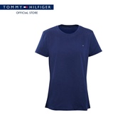Tommy Hilfiger เสื้อยืด ผู้หญิง รุ่น XW0XW02258 CHS - สีน้ำเงิน