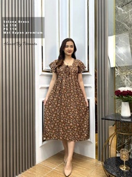 COD | NADIRA DRESS | DASTER WANITA RAYON MOTIF