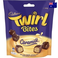 Cadbury Twirl Bites Caramilk Share Pack 110g imported from