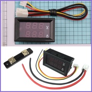 Voltage Meter Car Audio 2 In 1 LED Ammeter 0-100V Digital Voltage Meter DC Volt Meter Voltage Meter 