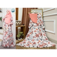 Set Gamis Jumbo Hijab Jersey Ld 120