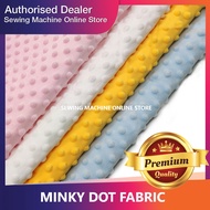 🔥 BORONG MURAH 🔥 Premium Quality Minky Dot Fabric 60" / Kain Baby Minky Dot Cuddle Fabric materia / 