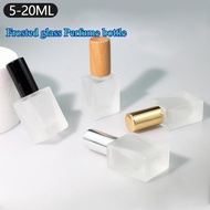 Frosted glass Perfume bottle 3ml 10ml 15ml 20ml square perfume spray bottle