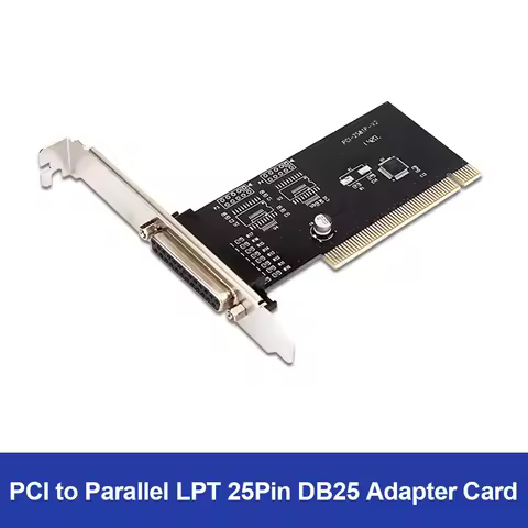 Pci Adapter Card PCI to Parallel LPT 25Pin DB25 Printer Port Controller Expansion Card for Desktop C